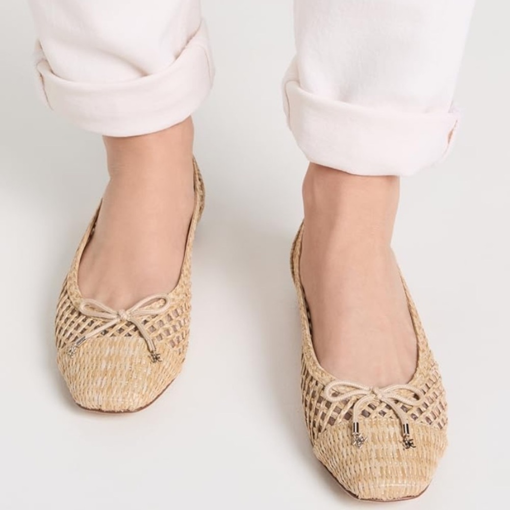 Sam Edelman Beige Woven Flats - Picture 6 of 10